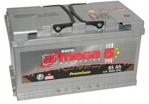 Аккумулятор автомобильный A-mega Premium 85Ah 850A